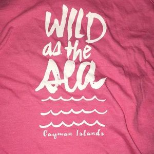 pink crop top - cayman islands